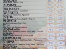 Pizzeria Di'carlo menu