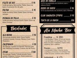 Ala Mecha menu