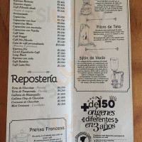 Expedición Café menu