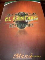 El Confesionario Cuenca menu