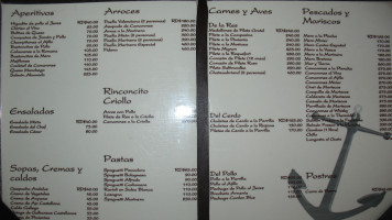 Centro Espanol menu