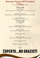 Marisquería La Playita Carta