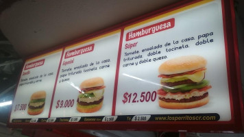 Los Perritos Comidas Rapidas menu