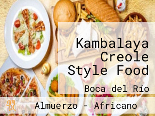 Kambalaya Creole Style Food