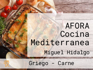 AFORA Cocina Mediterranea