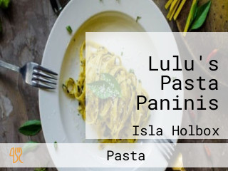 Lulu's Pasta Paninis