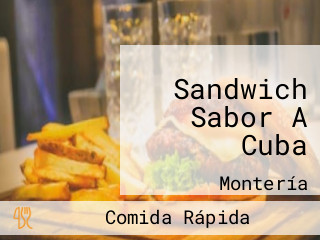 Sandwich Sabor A Cuba