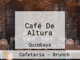 Café De Altura
