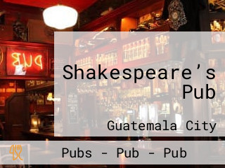 Shakespeare’s Pub