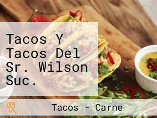 Tacos Y Tacos Del Sr. Wilson Suc. Zapopan Jalisco