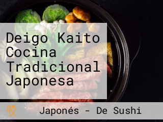 Deigo Kaito Cocina Tradicional Japonesa