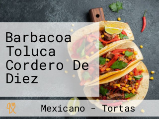 Barbacoa Toluca Cordero De Diez