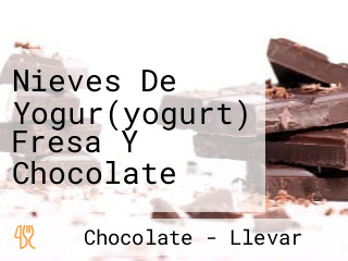 Nieves De Yogur(yogurt) Fresa Y Chocolate