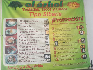El árbol Tostadas, Tacos Y Caldos