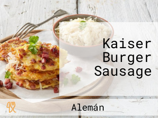 Kaiser Burger Sausage