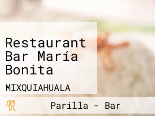 Restaurant Bar María Bonita