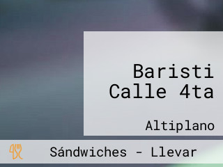 Baristi Calle 4ta