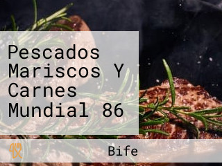 Pescados Mariscos Y Carnes Mundial 86