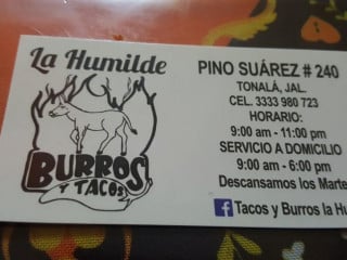 Burritos Y Tacos “la Humilde”