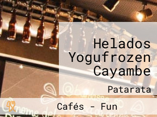 Helados Yogufrozen Cayambe