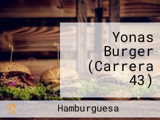 Yonas Burger (Carrera 43)