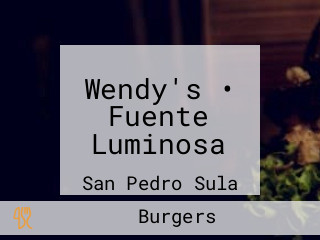 Wendy's • Fuente Luminosa