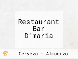 Restaurant Bar D'maria