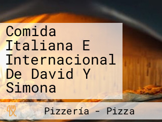 Comida Italiana E Internacional De David Y Simona