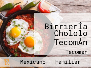 BirrierÍa Chololo TecomÁn