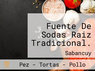 Fuente De Sodas Raiz Tradicional.