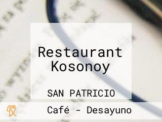 Restaurant Kosonoy