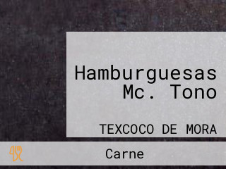 Hamburguesas Mc. Tono