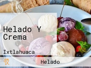 Helado Y Crema