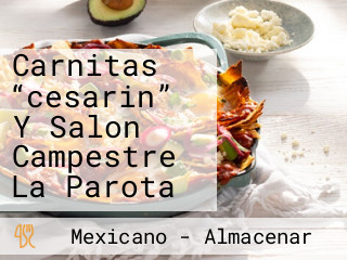 Carnitas “cesarin” Y Salon Campestre La Parota