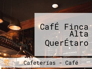 CafÉ Finca Alta QuerÉtaro