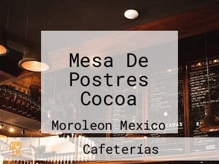 Mesa De Postres Cocoa