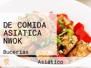 DE COMIDA ASIATICA NWOK