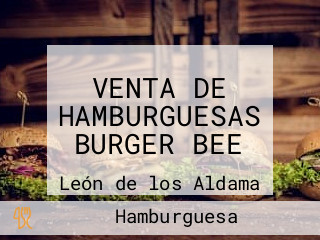 VENTA DE HAMBURGUESAS BURGER BEE