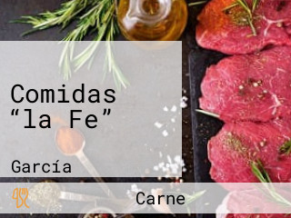 Comidas “la Fe”