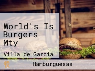 World's Is Burgers Mty