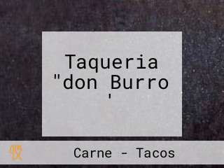 Taqueria "don Burro '