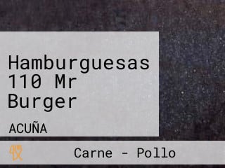 Hamburguesas 110 Mr Burger