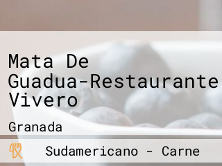 Mata De Guadua-Restaurante Vivero