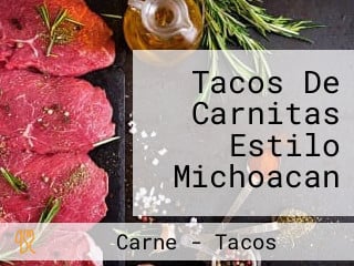 Tacos De Carnitas Estilo Michoacan