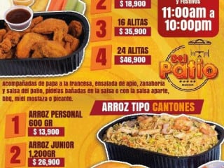 Del Patio Alitas Y Arroz