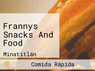 Frannys Snacks And Food