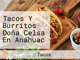 Tacos Y Burritos Doña Celsa En Anáhuac