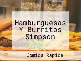 Hamburguesas Y Burritos Simpson