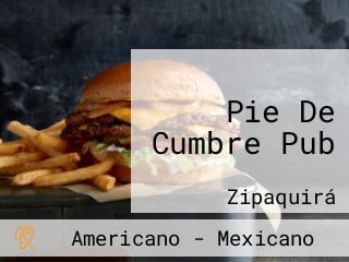 Pie De Cumbre Pub